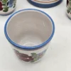 Zestaw ceramiczny Handarbeit Niemcy dzbanek + 3 kubki ręcznie malowane