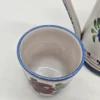 Zestaw ceramiczny Handarbeit Niemcy dzbanek + 3 kubki ręcznie malowane