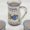 Zestaw ceramiczny Handarbeit Niemcy dzbanek + 3 kubki ręcznie malowane