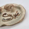 Talerz ceramika ręcznie robiony pod świeczki 4 gniazda 28 cm