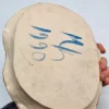 Talerz ceramika ręcznie robiony pod świeczki 4 gniazda 28 cm