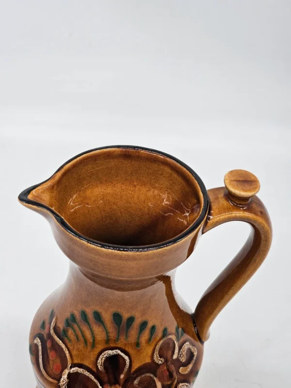 Dzban ceramiczny Vintage 25 cm, kwiaty