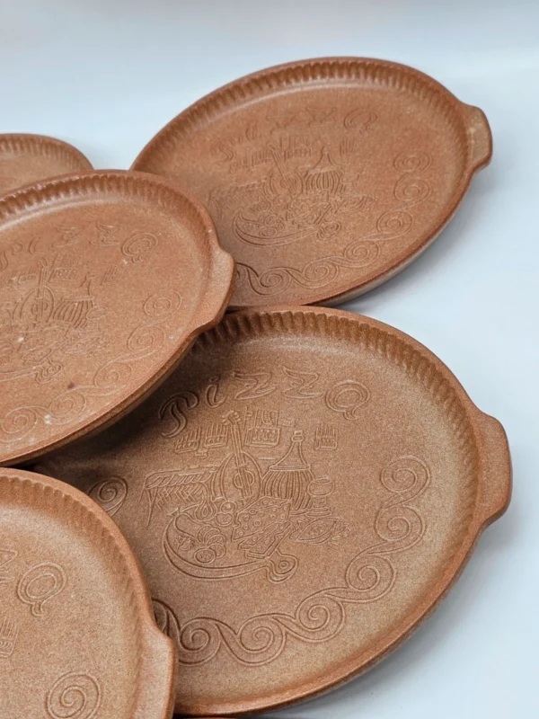 Talerz ceramiczny do pizzy 26 cm West Germany brąz rustykalny cena za 1 szt
