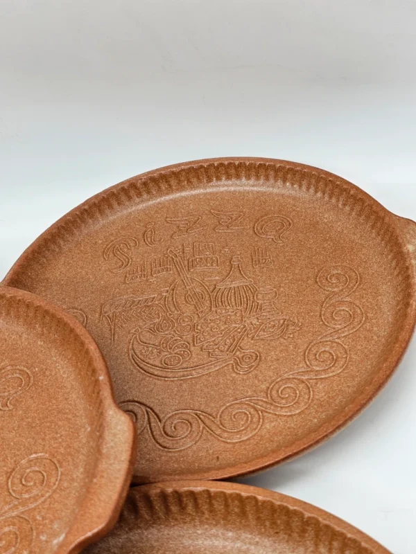 Talerz ceramiczny do pizzy 26 cm West Germany brąz rustykalny cena za 1 szt