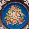 Talerz ścienny ręcznie malowany 19 cm folk kwiaty