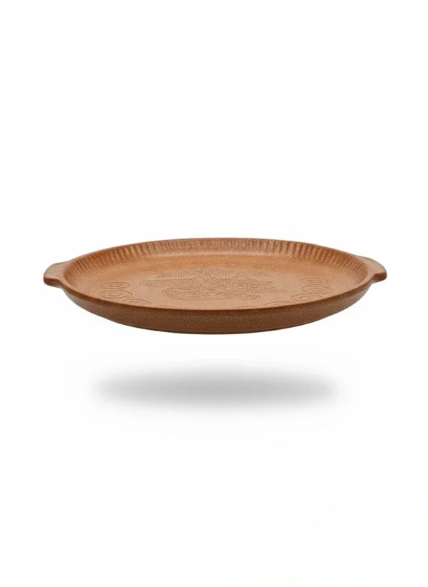 Talerz ceramiczny do pizzy 26 cm West Germany brąz rustykalny cena za 1 szt