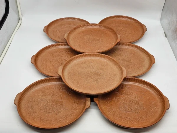 Talerz ceramiczny do pizzy 26 cm West Germany brąz rustykalny cena za 1 szt