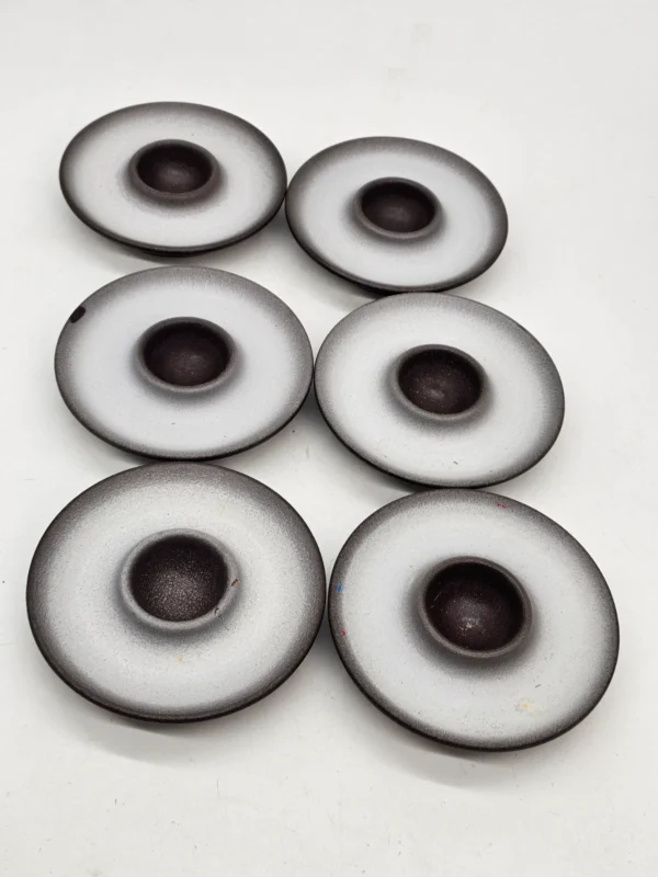 świeczniki ceramiczne modernistyczne 6 szt. o 12 cm