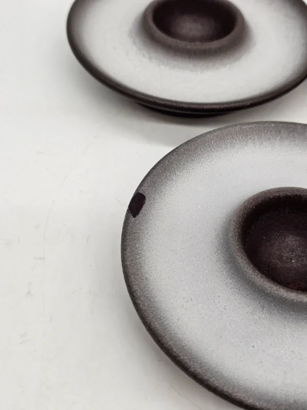 świeczniki ceramiczne modernistyczne 6 szt. o 12 cm