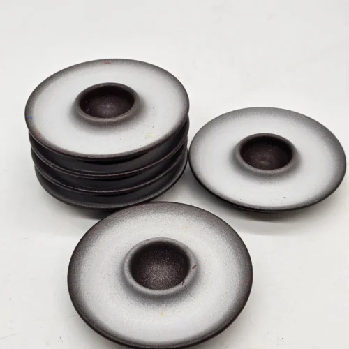 świeczniki ceramiczne modernistyczne 6 szt. o 12 cm