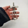 Korkociąg śrubowy metalowy klasyczny solidny model z uchwytem T