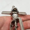 Korkociąg śrubowy metalowy klasyczny solidny model z uchwytem T