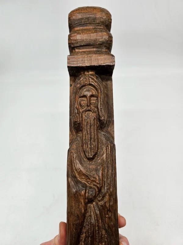 Rzeźba drewniana postać starca 54 cm