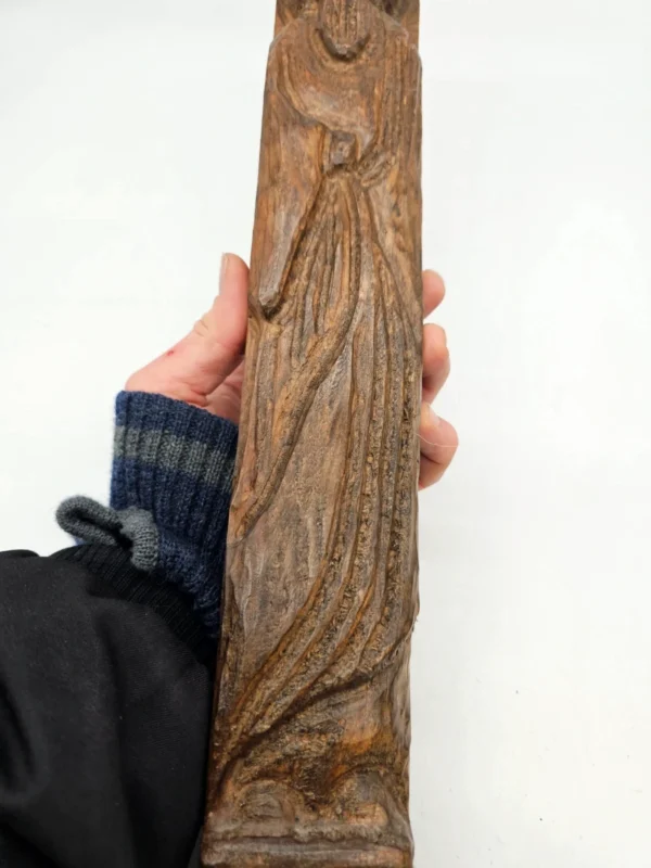 Rzeźba drewniana postać starca 54 cm