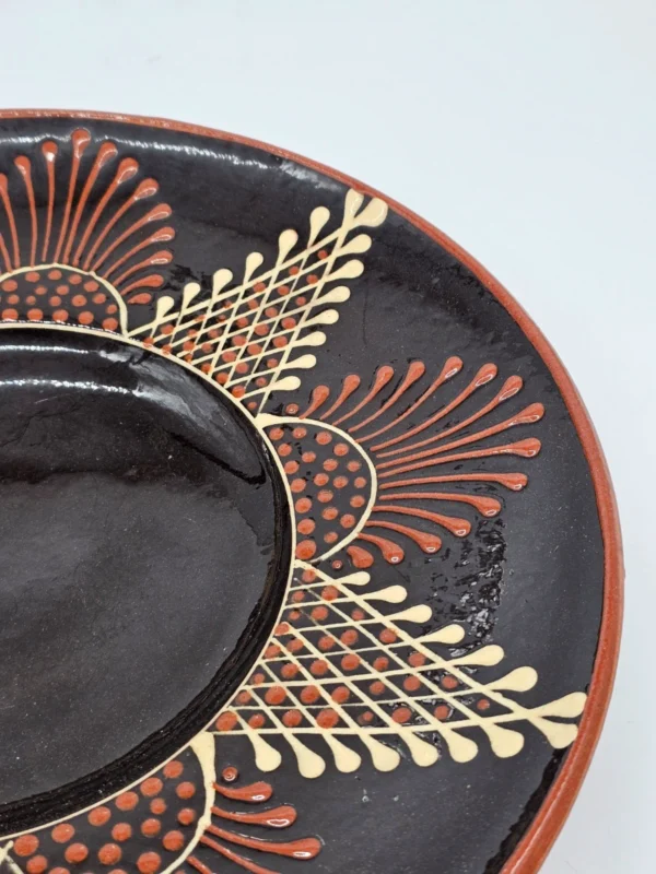 Ogromny Talerz dekoracyjny ceramiczny 38 cm ręcznie malowany