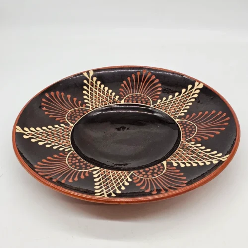 Ogromny Talerz dekoracyjny ceramiczny 38 cm ręcznie malowany