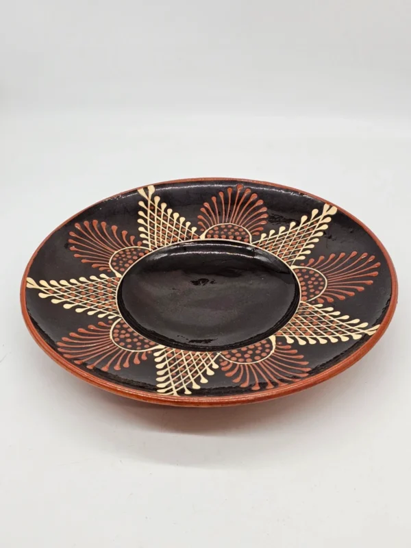 Ogromny Talerz dekoracyjny ceramiczny 38 cm ręcznie malowany