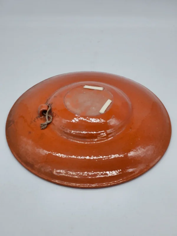 Ogromny Talerz dekoracyjny ceramiczny 38 cm ręcznie malowany
