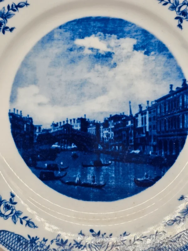 Talerz kolekcjonerski Kahla Porzellan Canaletto Made in GDR 23,5 cm