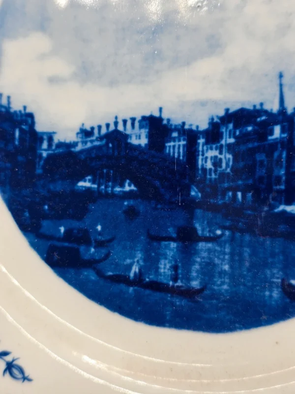 Talerz kolekcjonerski Kahla Porzellan Canaletto Made in GDR 23,5 cm