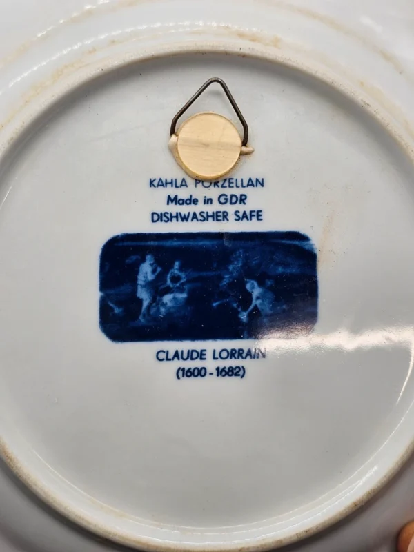 Talerz kolekcjonerski Kahla Porzellan Claude Lorrain Made in GDR 23,5 cm