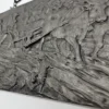 Metalowa płaskorzeźba scena wiejska z wołami 39x22 cm