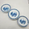 zestaw porcelany Johann Kronester Bavaria Rustika 12 elementów niebieski wzór