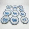 zestaw porcelany Johann Kronester Bavaria Rustika 12 elementów niebieski wzór