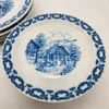 zestaw porcelany Johann Kronester Bavaria Rustika 12 elementów niebieski wzór