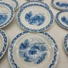 zestaw porcelany Johann Kronester Bavaria Rustika 12 elementów niebieski wzór
