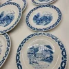 zestaw porcelany Johann Kronester Bavaria Rustika 12 elementów niebieski wzór