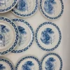 zestaw porcelany Johann Kronester Bavaria Rustika 12 elementów niebieski wzór
