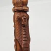 Haitański zestaw rytualny Totem i Grzechotka 40 cm Rękodzieło Drewno