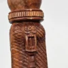 Haitański zestaw rytualny Totem i Grzechotka 40 cm Rękodzieło Drewno
