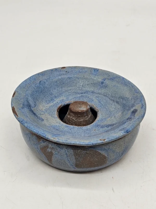 Ceramiczny kominek do aromaterapii niebieska glazura Ø15 cm