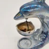 Kominek zapachowy delfin perłowa ceramika 18 cm