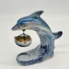 Kominek zapachowy delfin perłowa ceramika 18 cm