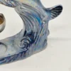 Kominek zapachowy delfin perłowa ceramika 18 cm