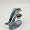 Kominek zapachowy delfin perłowa ceramika 18 cm