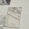 Podstawki z kamienia naturalnego 6 szt biało szare użylenie 20x12