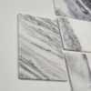 Podstawki z kamienia naturalnego 6 szt biało szare użylenie 20x12