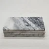Podstawki z kamienia naturalnego 6 szt biało szare użylenie 20x12