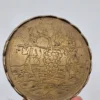 Mosiężna plakietka dekoracyjna Massiv Messing 9 cm relief winobranie