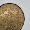 Mosiężna plakietka dekoracyjna Massiv Messing 9 cm relief winobranie