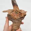 Ręcznie robiona maska z kory drewna na ścianę 24x17 cm