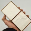 Dwa obrazki kafelki w drewnianych ramkach 2 szt 9x9 cm