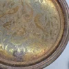 Okrągła taca dekoracyjna metalowa grawerowana ptaki 30 cm