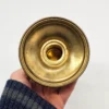 Świecznik metalowy grawerowany vintage 13 cm