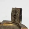 Ozdobna popielniczka z uchwytem na zapałki retro metal 14,5 cm
