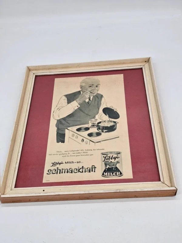 Libby’s Milch Schmackhaft Grafika reklamowa w ramie 35x42 cm
